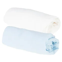 Lot de 2 draps housses - 60x120 cm