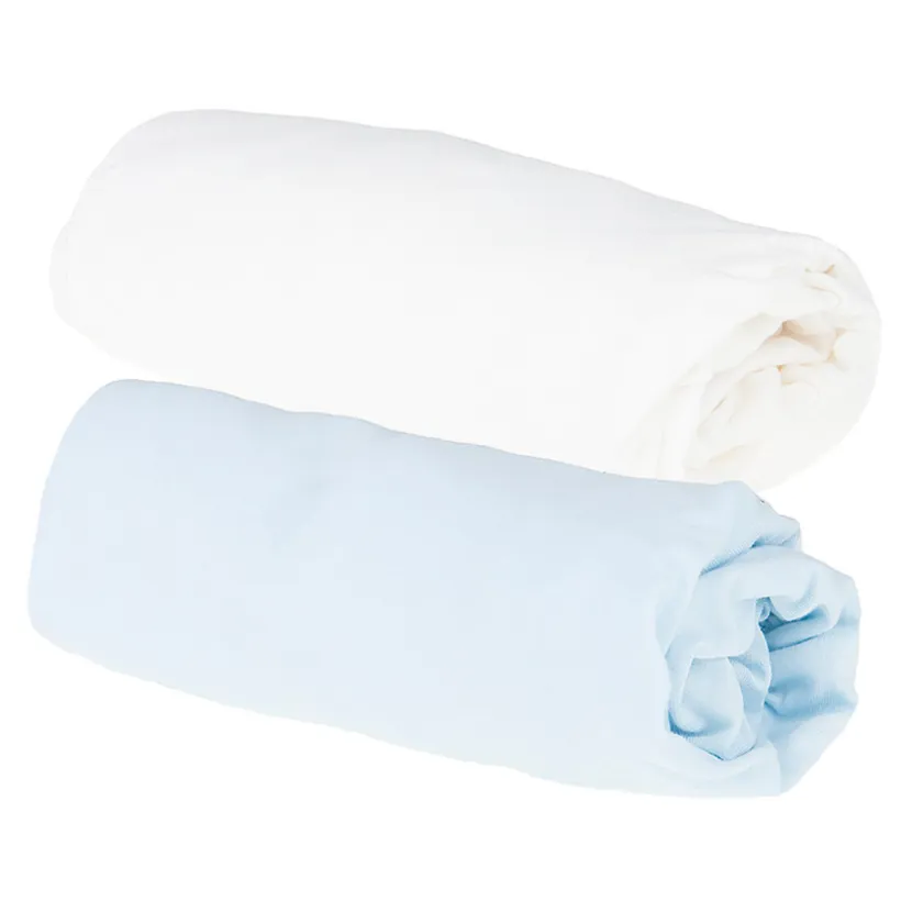 Lot de 2 draps housses - 60x120 cm