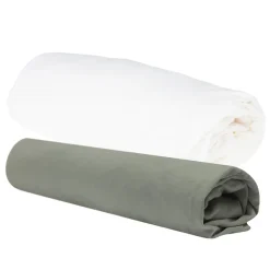 Lot de 2 draps housse - 70 x 140 cm