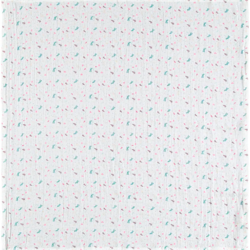 Lot de 3 langes en gaze de coton fille