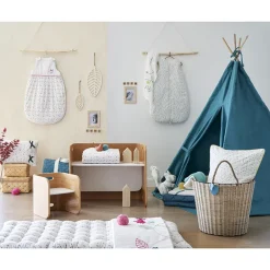 Lot de 3 langes en gaze de coton fille