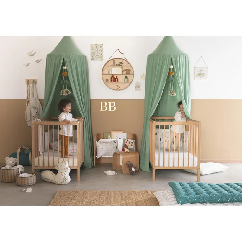 Lot de 3 langes en gaze de coton fille
