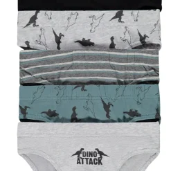 Lot de 5 slips en jersey print dinosaures garçon