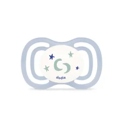 Lot de 2 sucettes en silicone anatomique extra fine jour et nuit 0-6M (modèle aléatoire)