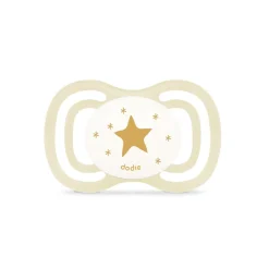 Lot de 2 sucettes en silicone anatomique extra fine jour et nuit 0-6M (modèle aléatoire)