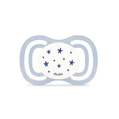 Lot de 2 sucettes en silicone anatomique extra fine jour et nuit 0-6M (modèle aléatoire)