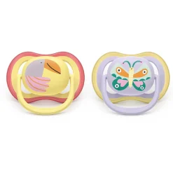 Lotto de 2 sucettes en silicone Ultra Air 0-6 mois