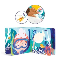 Ludi badboek met magische waterpagina's oceaanthema