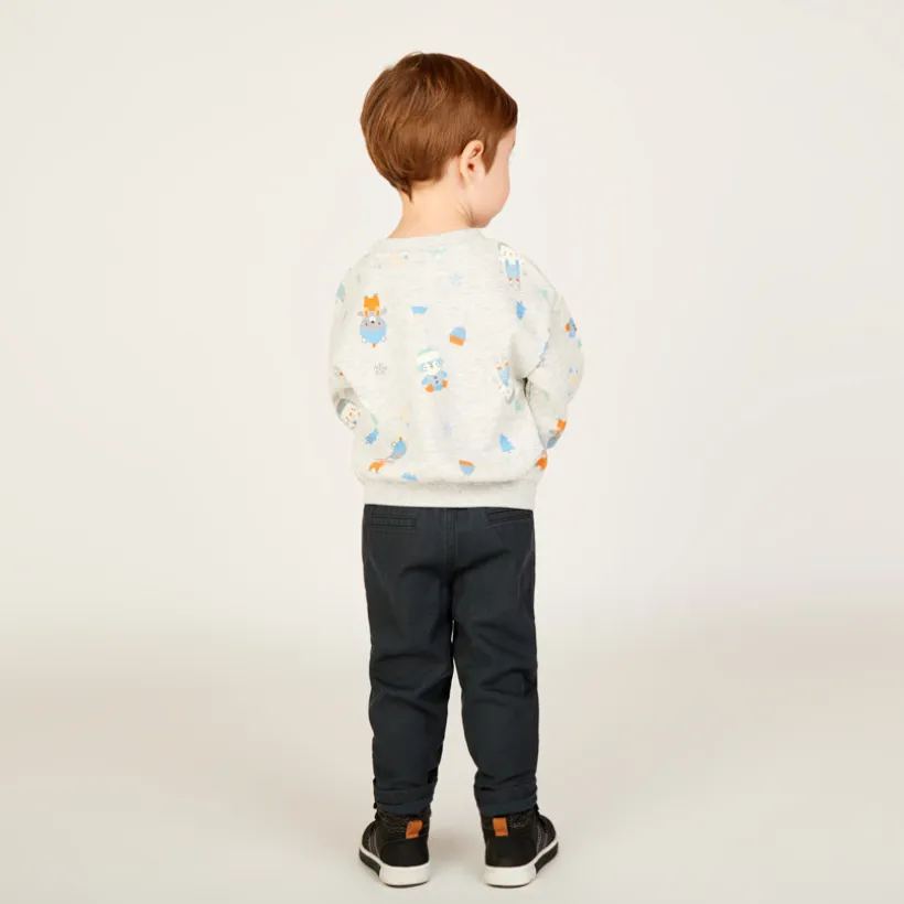 Ludieke broek met zakken voor babyjongen