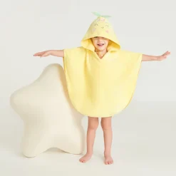 Ludieke citroen badcape voor babymeisjes