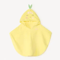 Ludieke citroen badcape voor babymeisjes