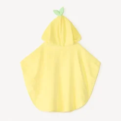 Ludieke citroen badcape voor babymeisjes