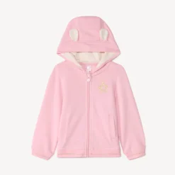 Ludiek fleece vest met capuchon voor meisje baby