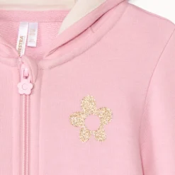 Ludiek fleece vest met capuchon voor meisje baby
