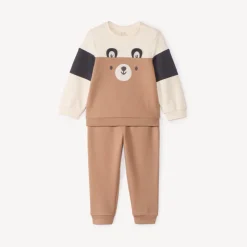 Ludiek kleurblok jogging outfit voor babyjongen