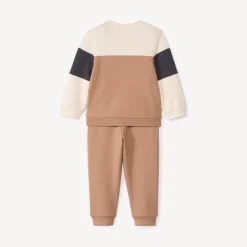 Ludiek kleurblok jogging outfit voor babyjongen