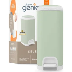Luieremmer Diaper Genie Select + 1 navulling octogonaal - Salie Groen