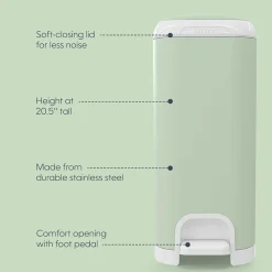 Luieremmer Diaper Genie Select + 1 navulling octogonaal - Salie Groen