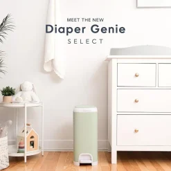 Luieremmer Diaper Genie Select + 1 navulling octogonaal - Salie Groen