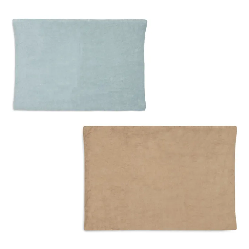 Luierkussen Hoes badstof 2 eenheden 50x70cm Sea Green/Biscuit