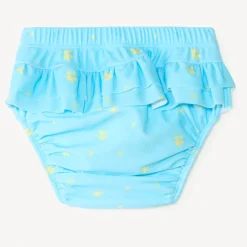 Luiers met schelpenprint en ruches meisjes.