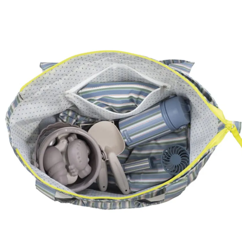 Luiertas en strandtas Summer Stripes