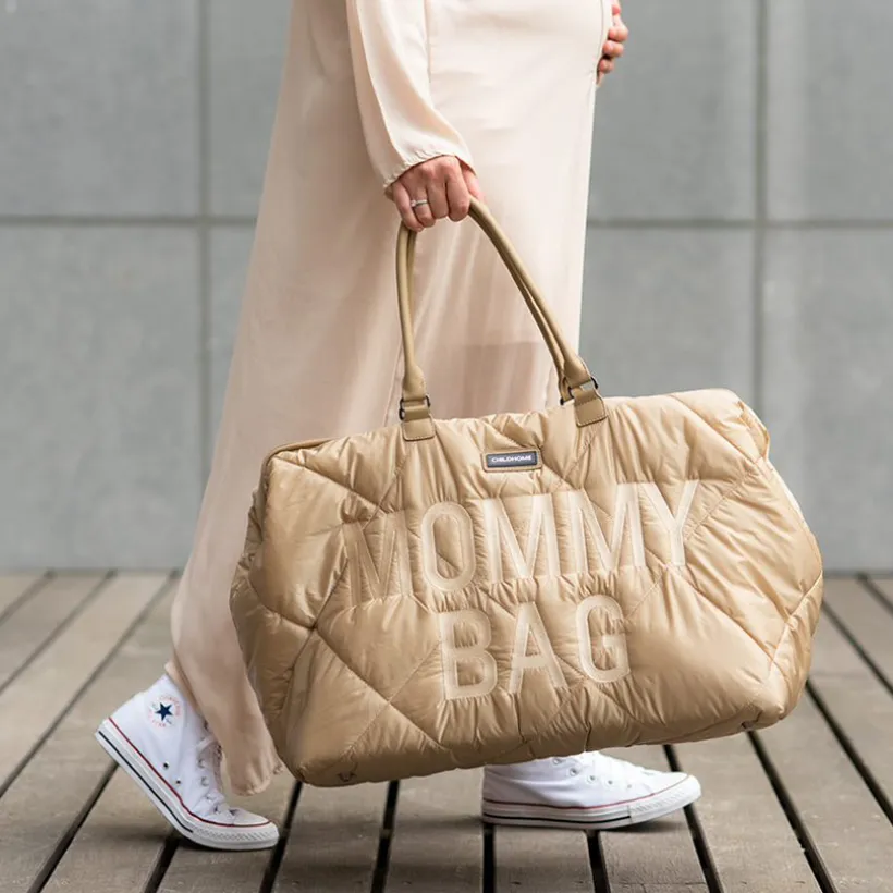 Luiertas Mommy Bag Gewatteerd Beige