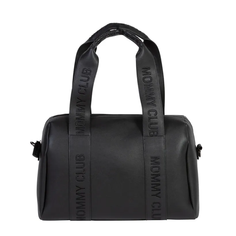 Luiertas Mommy Club Signature Vegan Leder Zwart