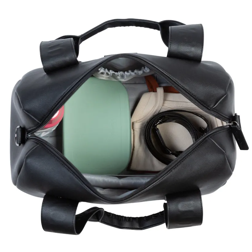 Luiertas Mommy Club Signature Vegan Leder Zwart