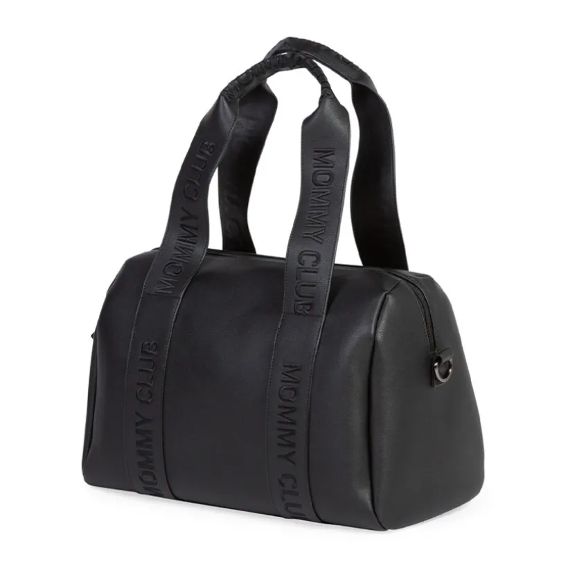 Luiertas Mommy Club Signature Vegan Leder Zwart