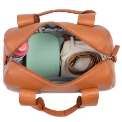 Luiertas Mommy Club Signature Vegan Leder Bruin