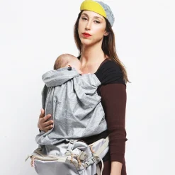 Luiertas multifunctioneel CaravanBag + Hip Seat Warm Silver