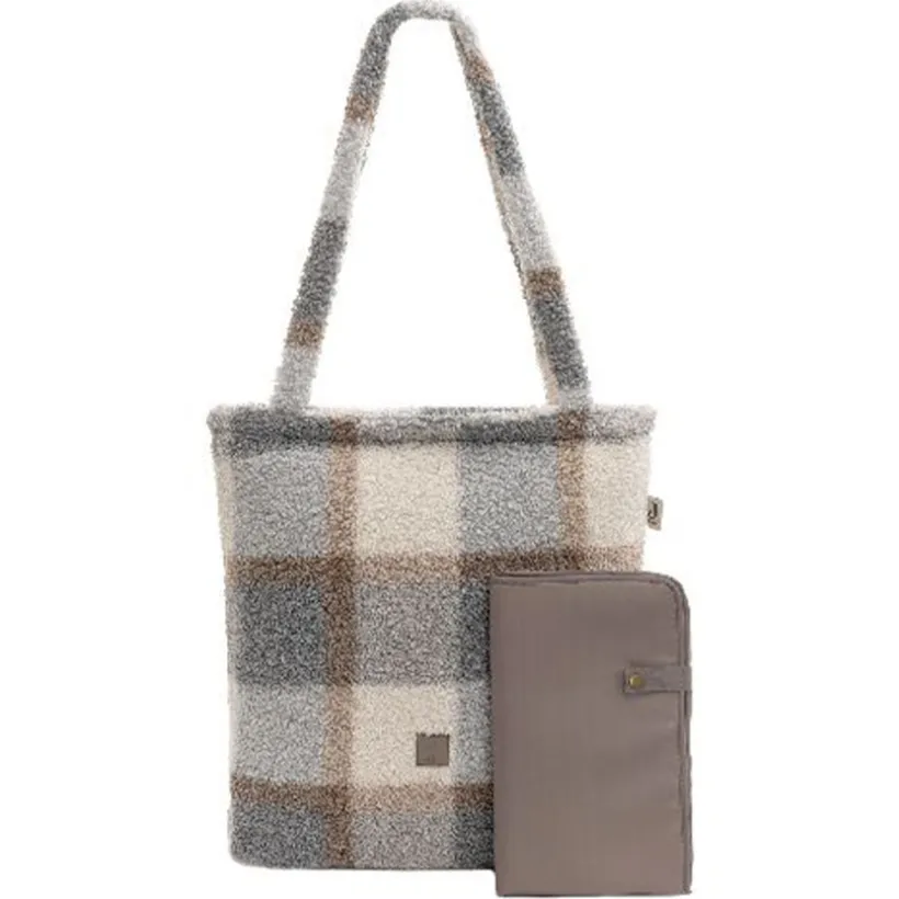 Luiertas shopper Check Boucle