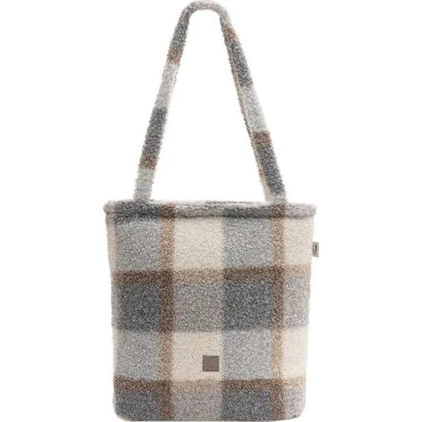Luiertas shopper Check Boucle