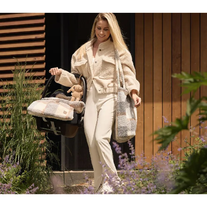 Luiertas shopper Check Boucle