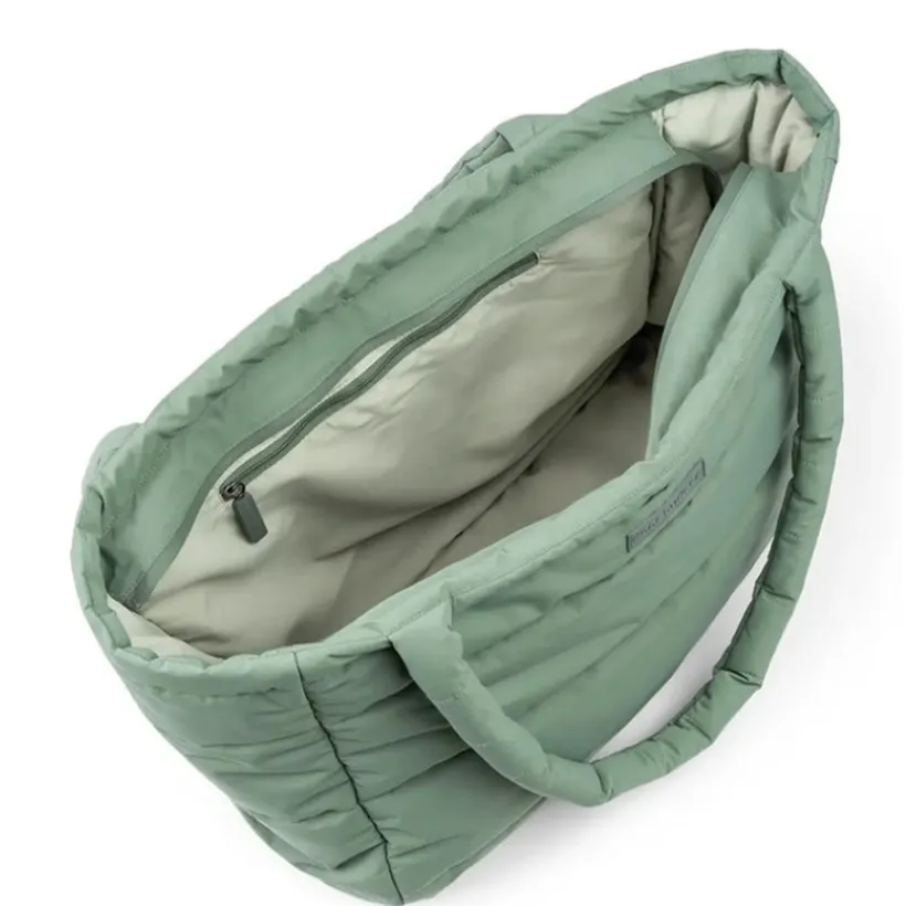 Luiertas shopper gewatteerd Groen