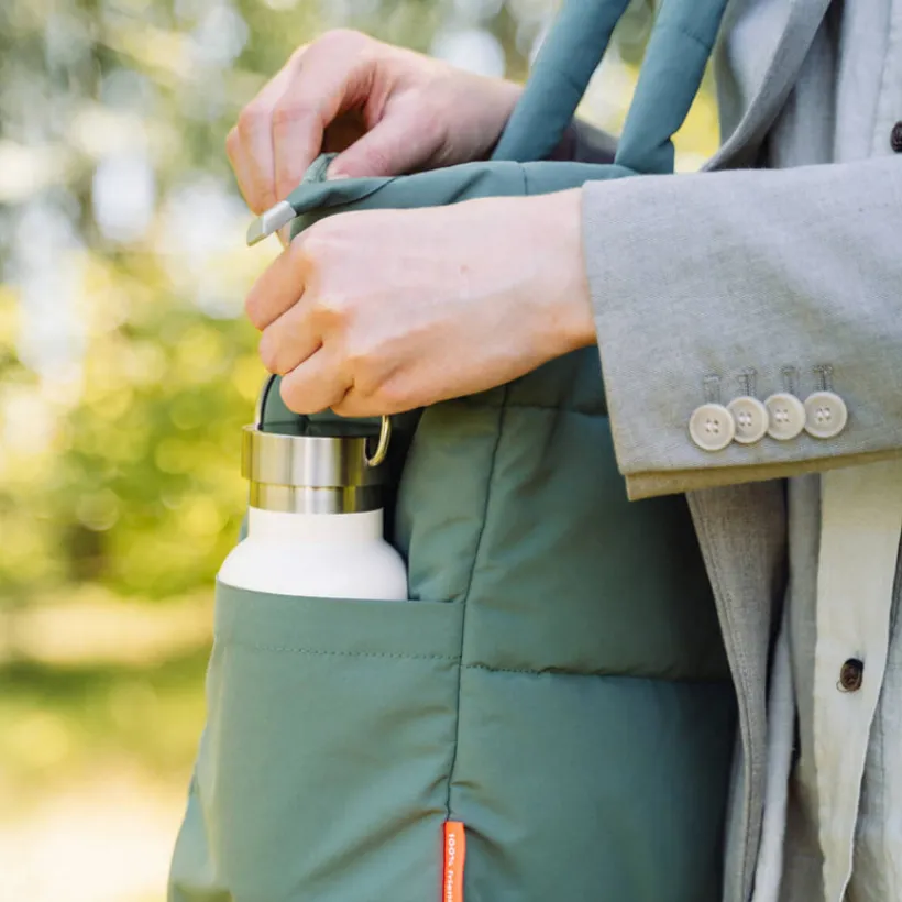 Luiertas shopper gewatteerd Groen