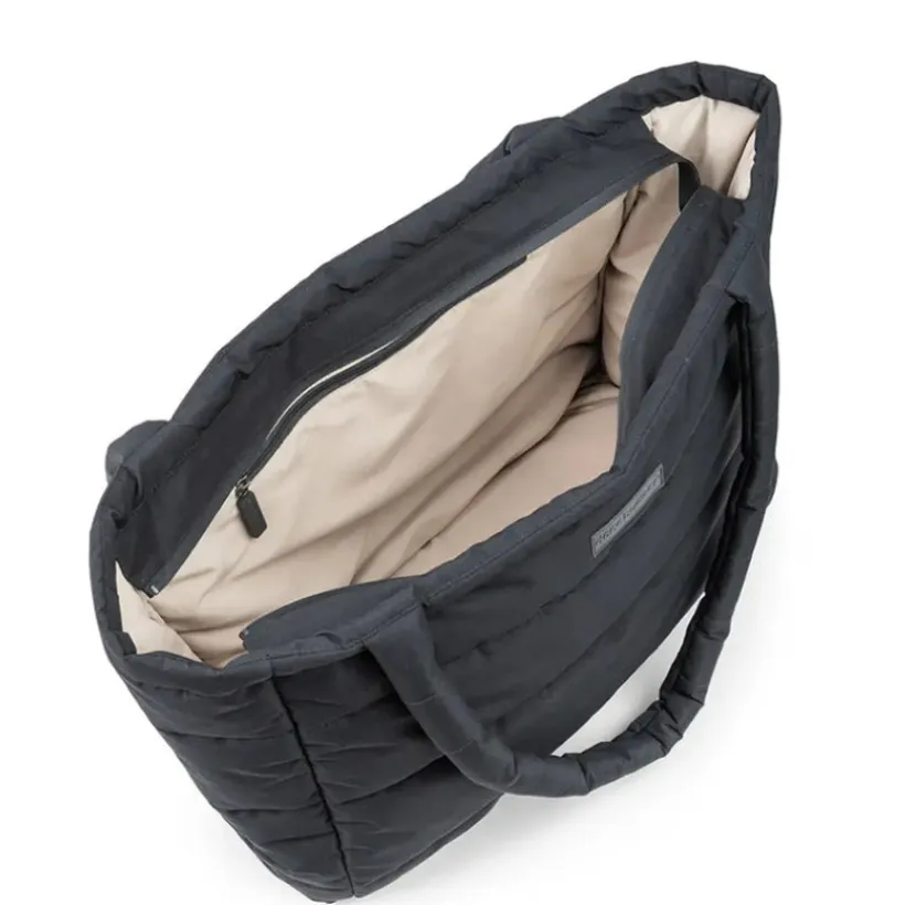 Luiertas shopper gewatteerd Zwart