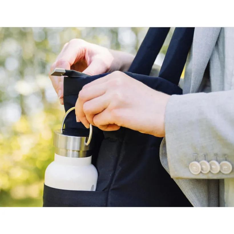 Luiertas shopper gewatteerd Zwart