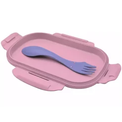 Lunchbox met bestek Stitch Roze/Paars