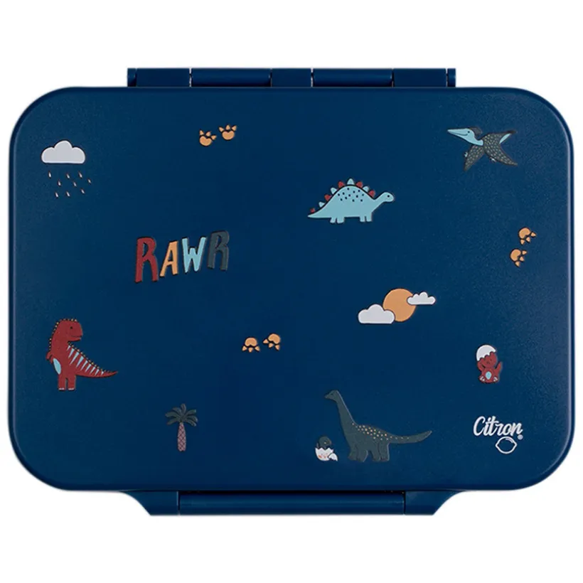 Lunchbox Tritan 4 vakken 700 ml Blue Dino