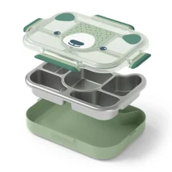 maaltijdbox met compartimenten MB Wonder Green Bear