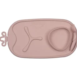 Maaltijdmat Roll & Go bord-kom-lepel Blush