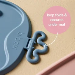 Maaltijdmat Roll & Go bord-kom-lepel Blush