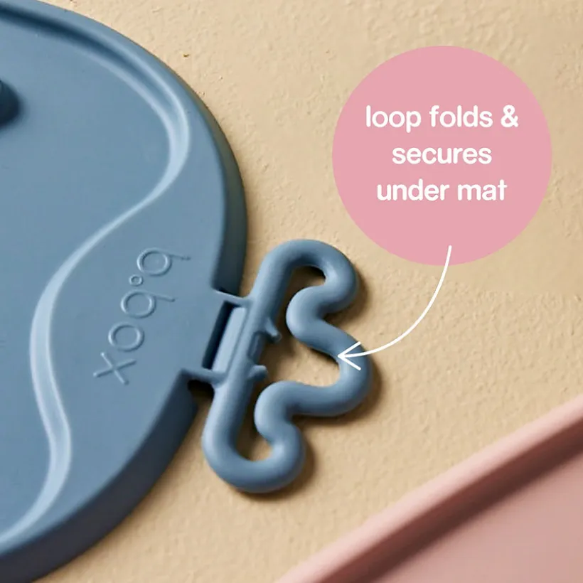 Maaltijdmat Roll & Go bord-kom-lepel Blush