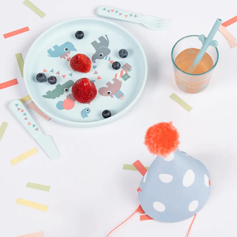 Maaltijdset Celebration Blauw
