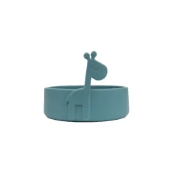 Maaltijdset Deer Friends met slabbetje, kom en siliconen lepel – blauw