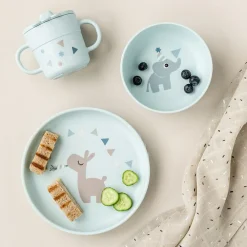 Maaltijdset 3-delige met zuignap Foodie Celebration Blauw