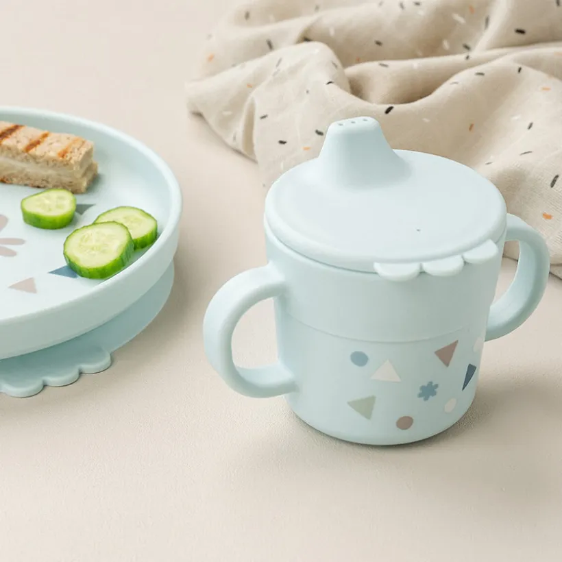 Maaltijdset 3-delige met zuignap Foodie Celebration Blauw