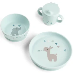 Maaltijdset 3-delige met zuignap Foodie Celebration Blauw
